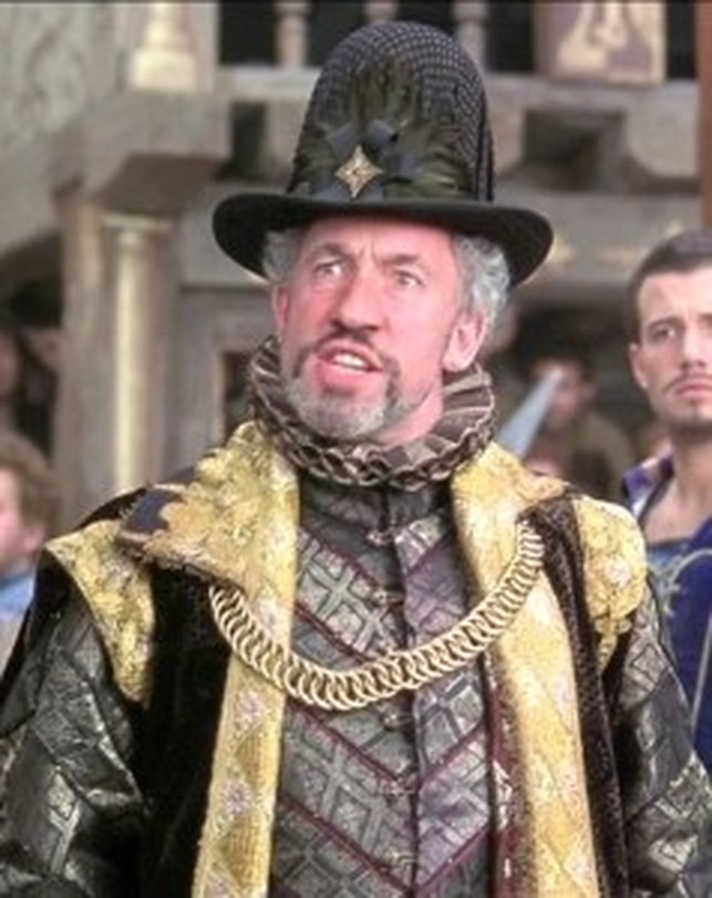 Simon Callow as Sir Edmund Tylney, Master of the Revels, from <i>Shakespeare in Love</i>