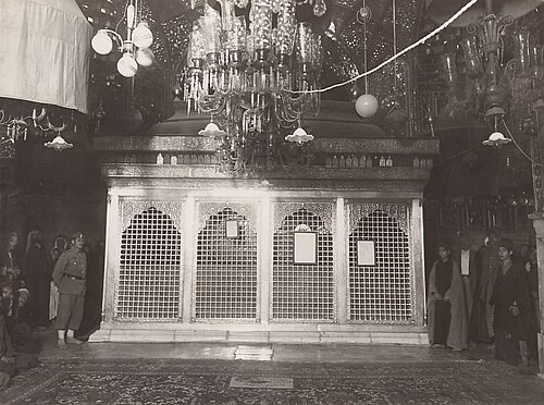 The golden domed shrine of Imam Husayn at Karbala in Iraq